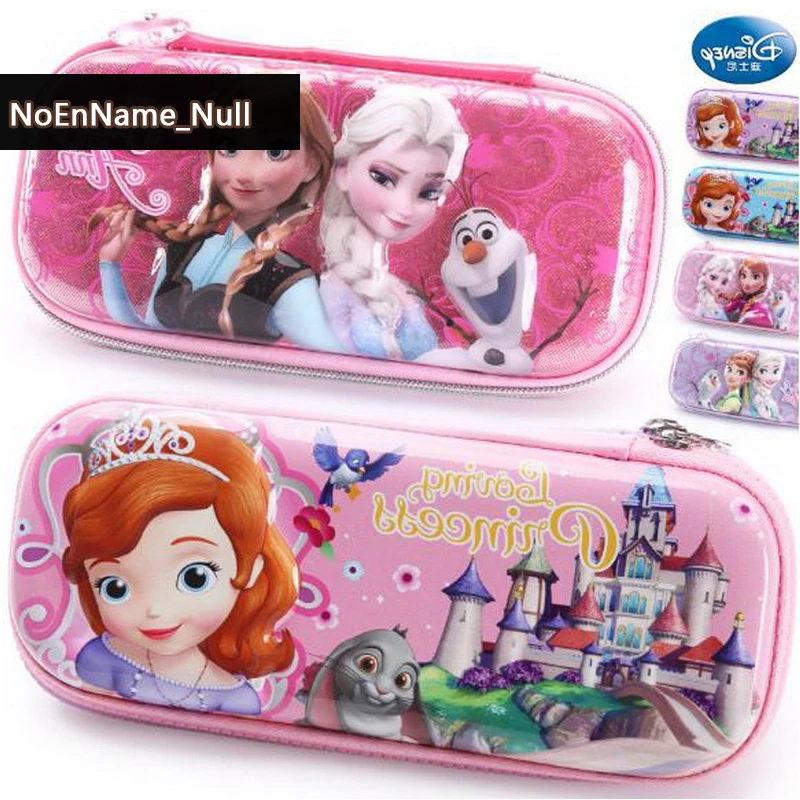 

Flash sale Girls Pencils Disney Princess Sufiya Children Stationery Box Creative Large Capacity Pencil Bag
