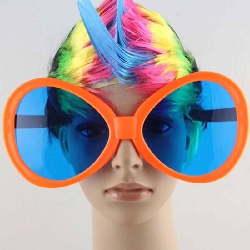 Colorful Fun Big Clown Glasses Children Adults Fancy Dress Rave Eye