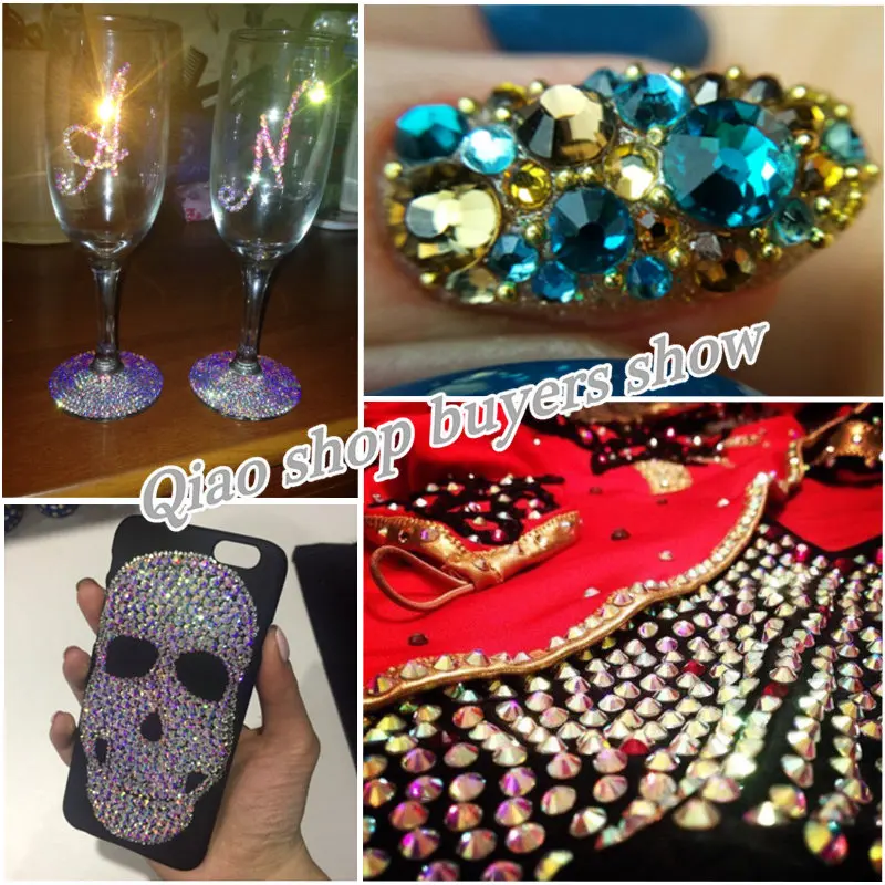 SS6-SS30 Multi-color Crystal AB Hot Fix Rhinestone Crystal Super Glitter Strass Iron On Rhinestones - 33009745649