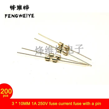 

3 * 10MM 1A 250V fuse current fuse with a pin ( 200 )