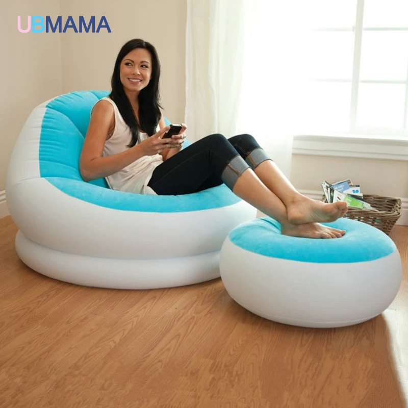 2pcs/Set Modern Double Seat Inflatable Sofa Leisure Living Room