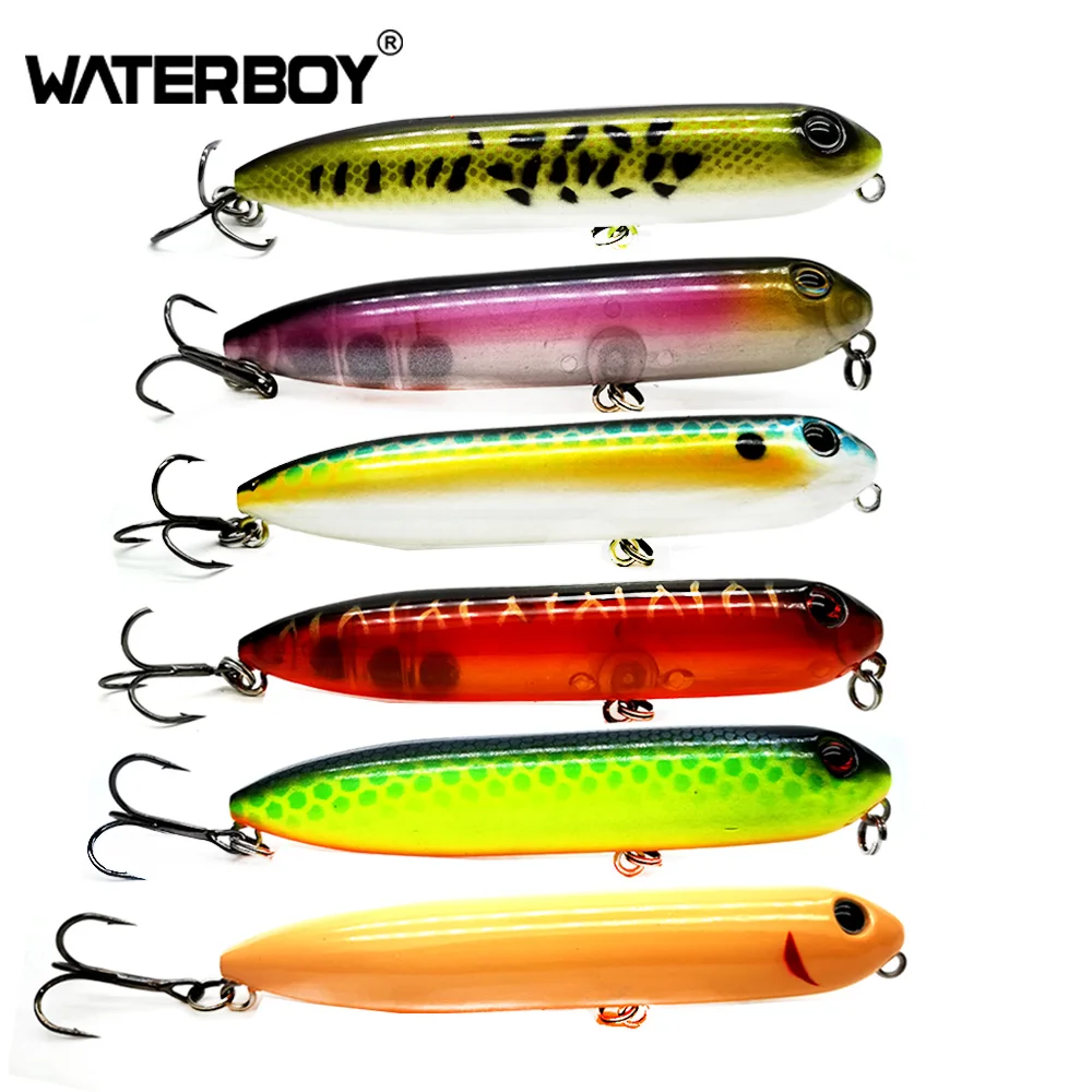

HAOS 11cm 21g Doggy Walk Pencil Fishing Bait Long Casting Popper Splashing Top Water Floating Surface Hard Fish Lure Factory