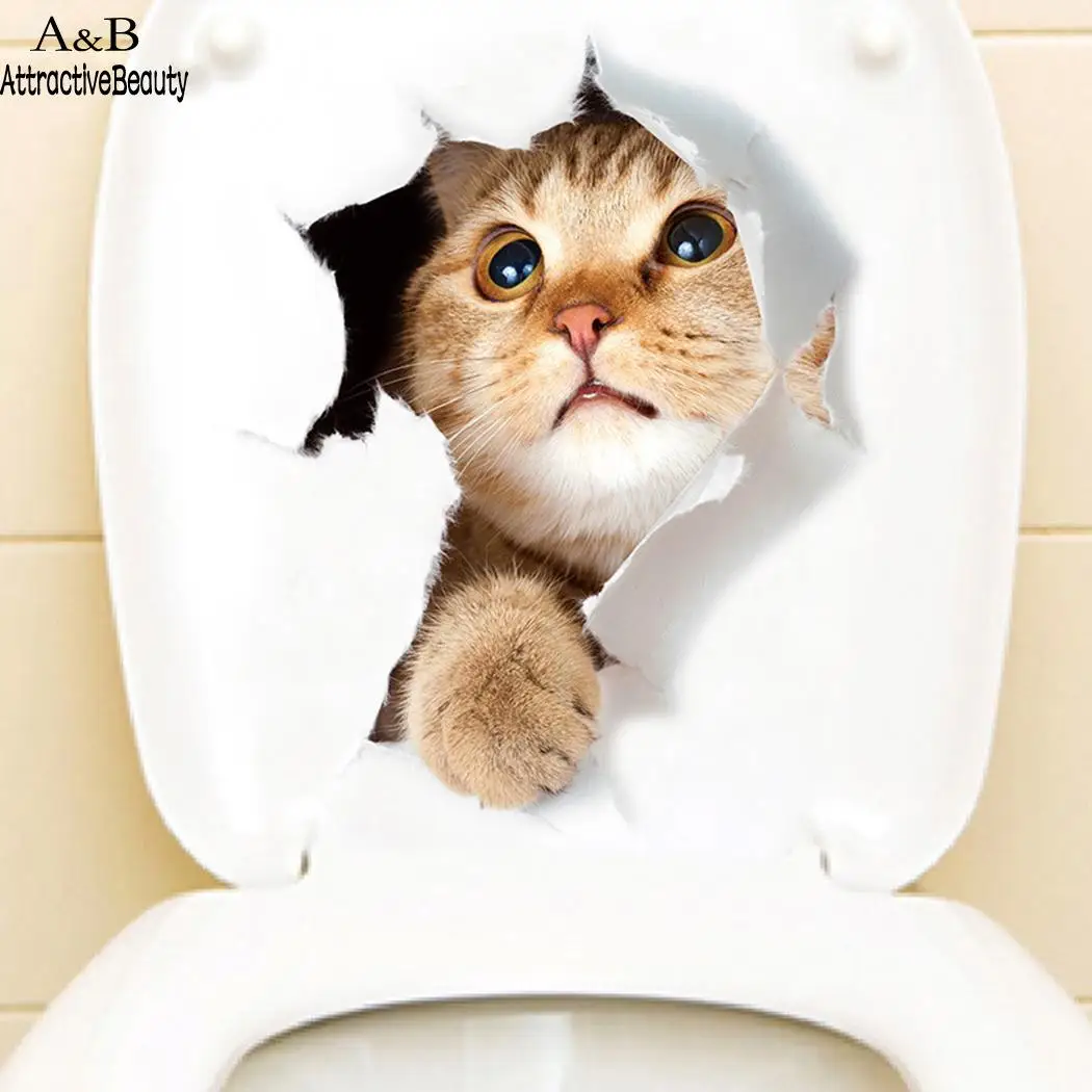 Funny Storm Pooper Toilet Seat Decal Cool Movie Bathroom Sticker Home Decoration