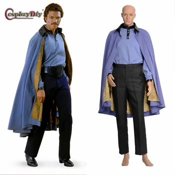 

Cosplaydiy Movie Star Wars The Empire Strikes Back Return of the Jedi Lando Halloween Cosplay Costume Custom Made J10