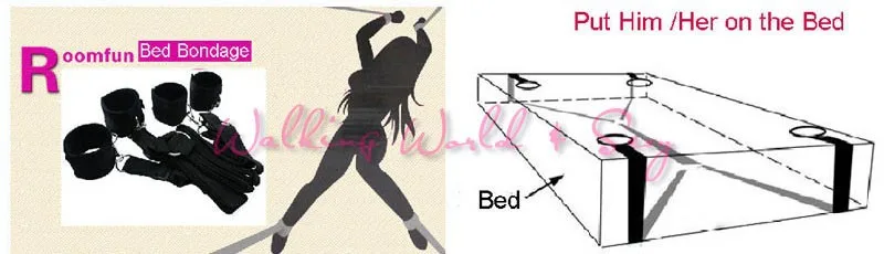 Sex Products Sex Bed Restraints Fetish Bondage Kit Hand Footcuffs Belts Fetish Sex Bondage Fantasias Sexuais Bondage Sex Toys (4)