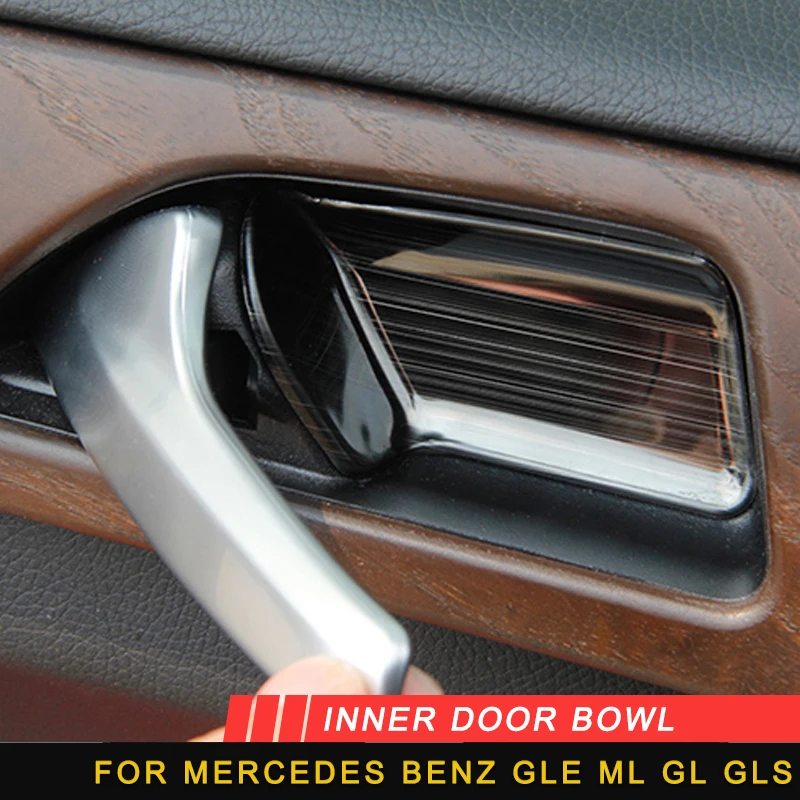 

For Mercedes Benz GLE ML GL GLS Inner Door Bowl Frame Cover Trim Sticker Accessories Auto