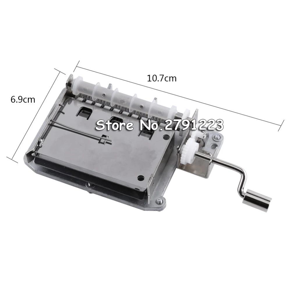 30-note Tapes Hand Crank Music Mechanical Musical Box with Hole Puncher 3 Strips Tapes Creative DIY Wooden Music Box new year 6