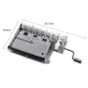 30-note Tapes Hand Crank Music Mechanical Musical Box with Hole Puncher 3 Strips Tapes Creative DIY Wooden Music Box new year 6