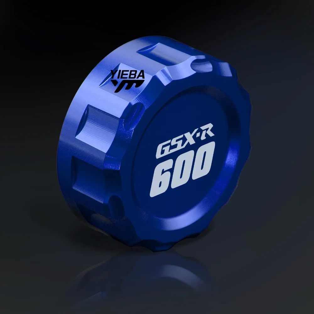 For SUZUKI GSXR 600 750 GSXR600 GSXR750 2011 2012 2013 2014 2015 2016 LOGO GSXR600 GSXR600 CNC Rear Fluid Reservoir Cover Cap