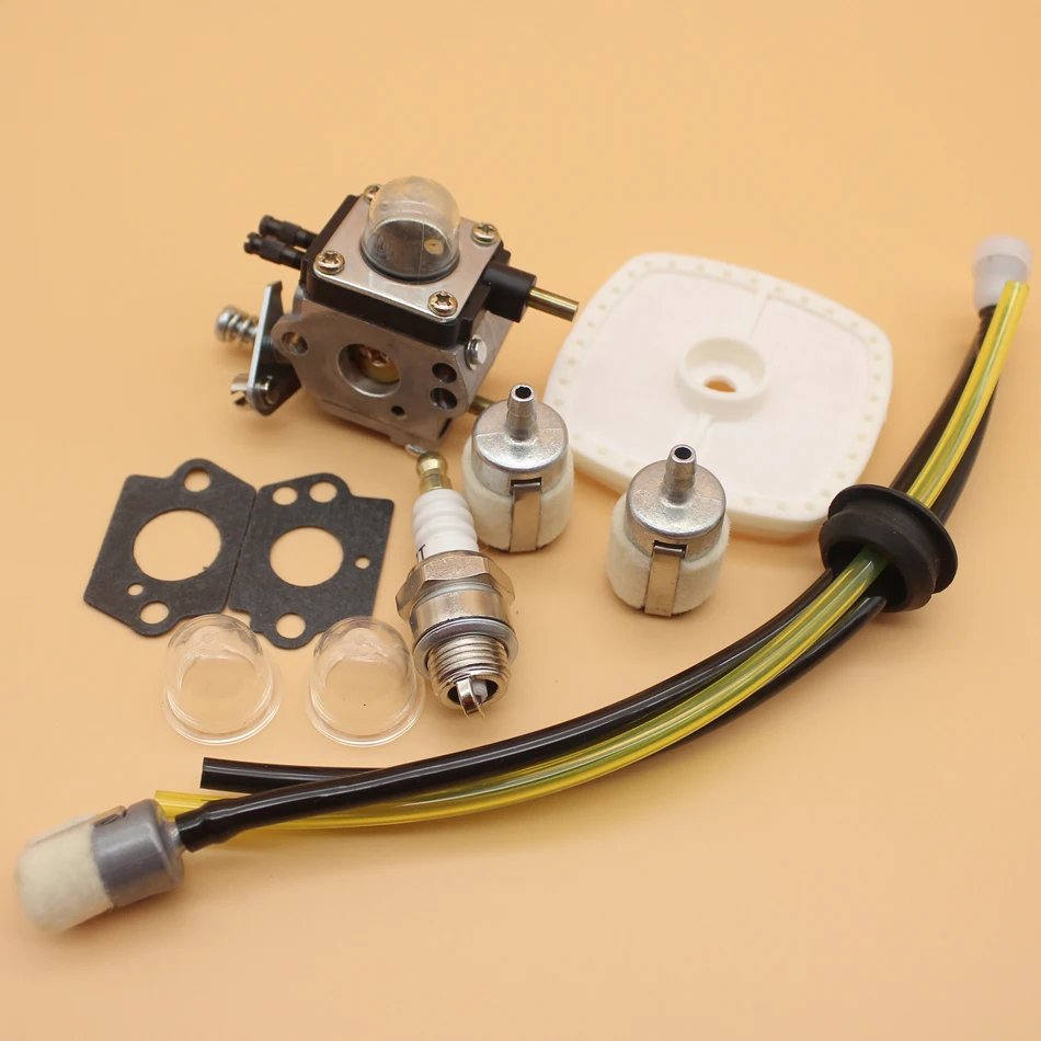 Carburetor Air Filter Fuel Line Kit For Zama C1U K54A Tiller 7222 722E
