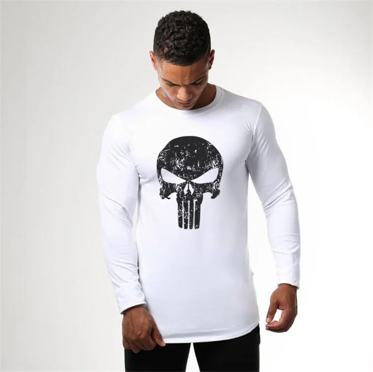 Punisher Compression Shirt Men Breathable Quick Dry T Shirt Bodybuilding Tops Crossfit Tees 