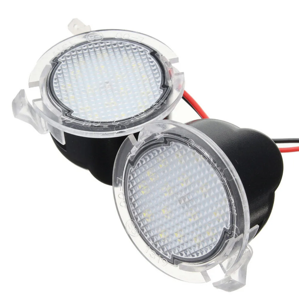 2x 12V Car LED Rearview Mirror Lamp Courtesy Light Side Rear View