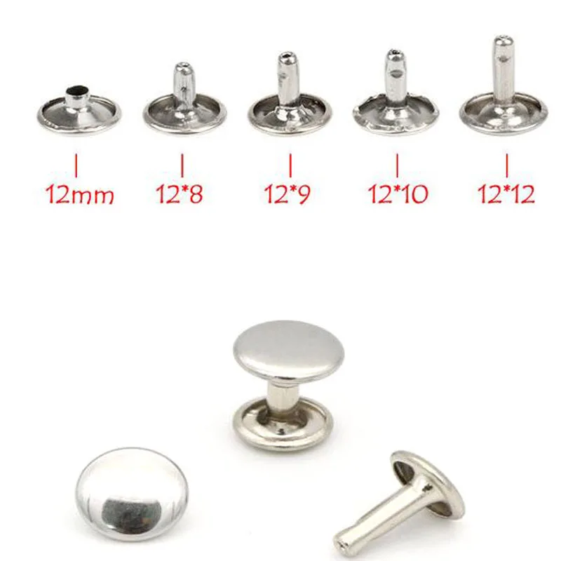 Buy 12mm Double cap rivets Rapid rivets Round rivets