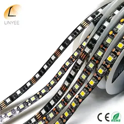 100 roll SMD 5050 RGB Светодиодные ленты гибкий свет 60led/M DC12V белый теплый белый красный зеленый синий 300 светодиодных клейкие ленты полосы лампы