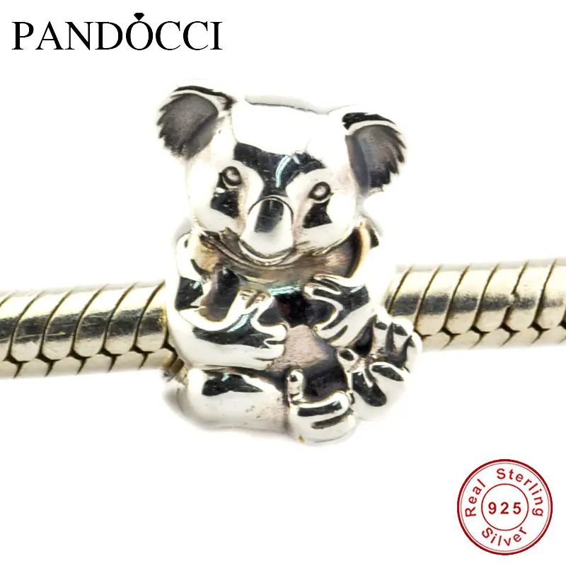 Fits Pandora Charms Bracelet 925 Sterling Silver Charms Jewelry Koala