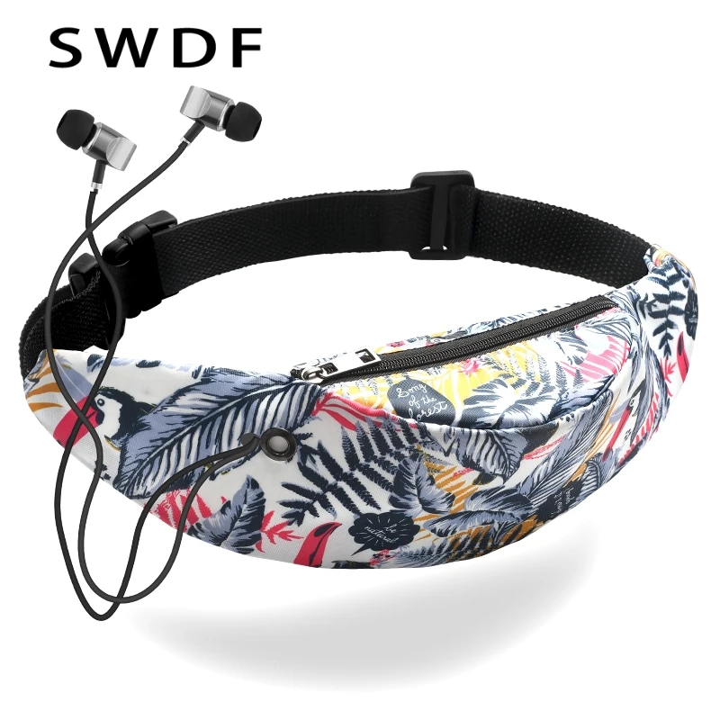

SWDF New 3D Colorful Waist Pack for Men Fanny Pack Style Bum Bag unicorn Women Money Belt Travelling Mobile Phone Bag