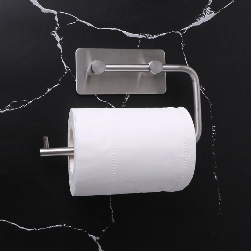 Диспенсер для полотенец из нержавеющей стали, держатель для туалетной бумаги, самоклеющийся