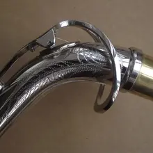 Альт для саксофона на шею никелированный