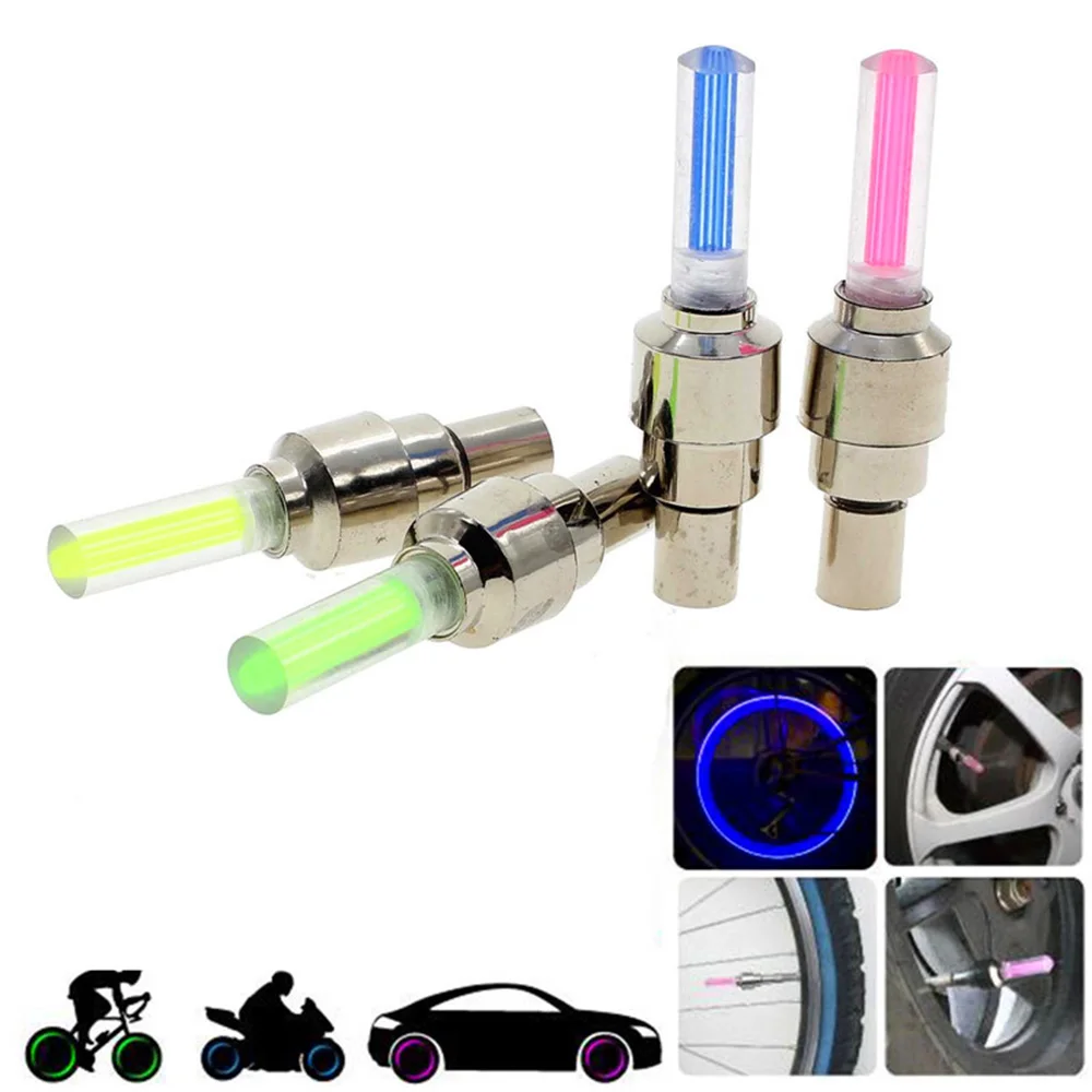 1Pair MixColor Firefly Effect LED Lamp Flash Tyre Wheel