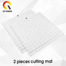 CMYK Supplies 2 шт. совместимые резки мат прозрачный клейкий коврик с измерительная сетка для Силуэт КАМЕЯ печатной машины