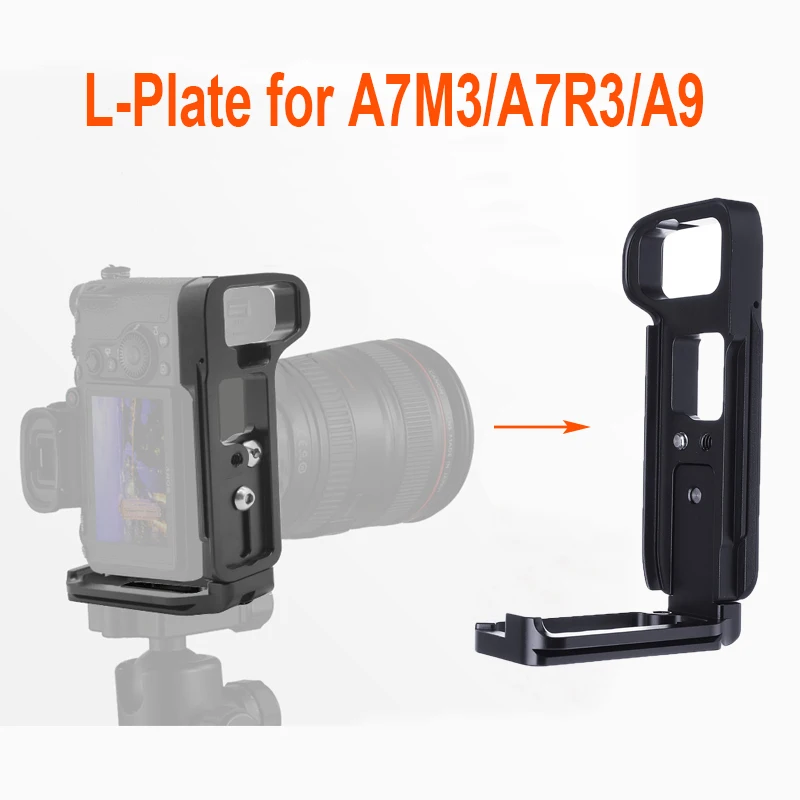 

Plate Bracket Professional Camera Hand Grip Camera Holder For SONY A7M3/A9/A7R3 Quick Release Baseplate & side plate
