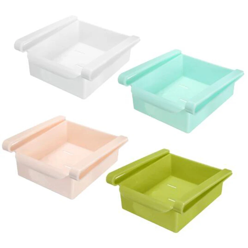 

Storage Rack Classified Object Mini ABS Slide Kitchen Fridge Freezer Space Saver Organization Storage Rack Bathroom Shelf
