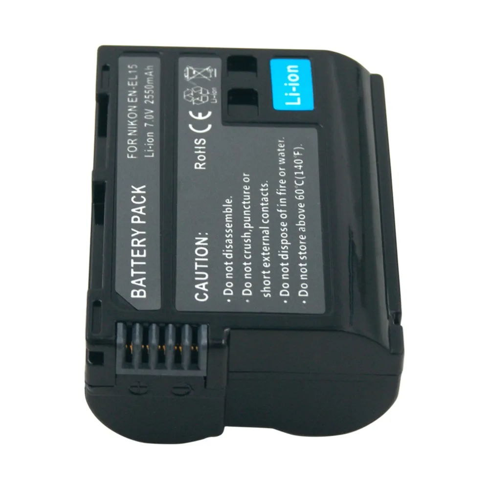 Günstig LERRONX EN EL15 ENEL15 wiederaufladbare digitale batterie en el15a EN EL15 2550mAh kamera batterie für Nikon D500 D750 D7100 D7000