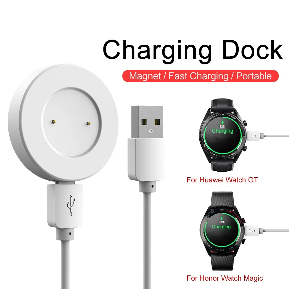 

Smart Watch GT Chargers For Huawei Watch GT/ Honor Watch Magic Charger USB Charging Cable Magnetic fixed Charging Cradles