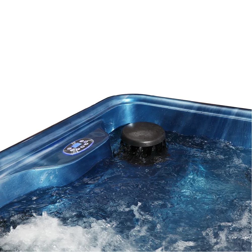 Hot sale 3 People Spa Tubs made in China deluxe outdoor whirlpool Villa hot tub Sunscreen and anti cracking Acrylic outdoor tub