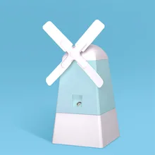 Beautiful Windmill Shape USB Humidifiers Ultrasonic Mist Maker Fogger Essential Oil Aroma Diffuser Mini Air Humidifier for Home