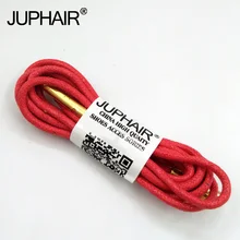 1-12 Pairs Red Women High Quality Unise Laces Waxed Round Shoelaces Sneaker Solid Polyester Twisted Shoes Metal Head Shoelaces