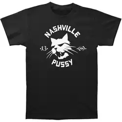 Nashville Pussy Мужская футболка Bobcat X-Large черный дизайн футболки Повседневная крутая