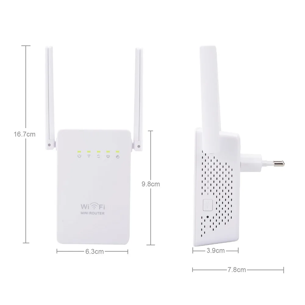 PIXLINK Router WiFi 300Mbps Bộ Khuếch Đại Mạng Mở Rộng Repeater Điện Nối Dài Roteador 2 Ăng Ten Cho TPLINK Xiaomi Tenda wifi repeater wireless signal booster