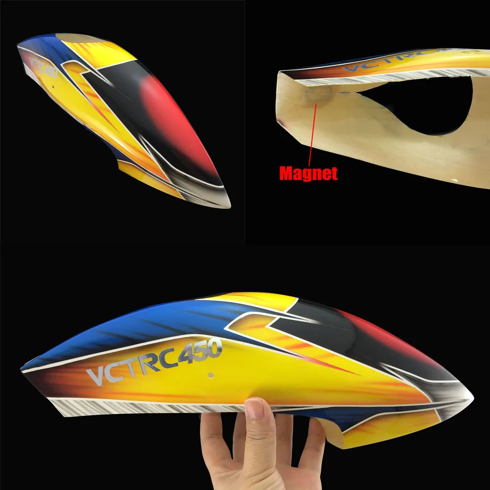 VCTRC 450 Pro стеклянный навес из стекловолокна и хвостового корпуса для 450PRO частей
