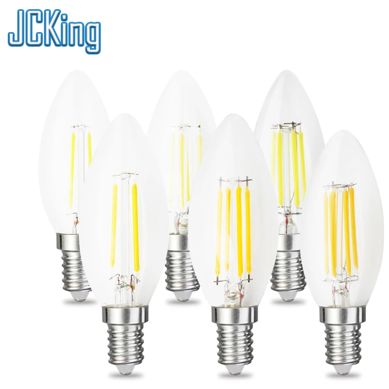 Pack Of 2 Led Light Bulbs 2w 4w 6w Filament Lamps Edison Vintage Retro