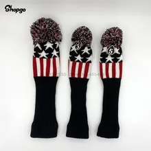 Помпоны головные уборы для гольфа звезды вязать гольф Драйвер файрвэй лес Чехлы#1#3#5 клюшки для гольфа аксессуары для мужчин и женщин