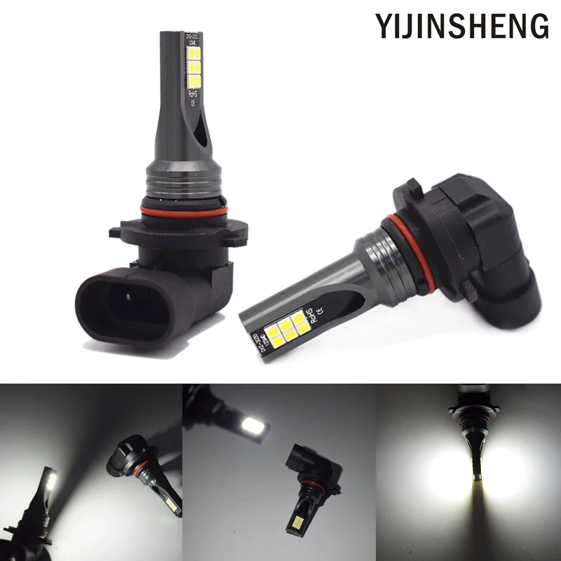 

YIJINSHENG 2Pcs Led H8 H11 HB4 9006 HB3 9005 Fog Lights Bulb 1200LM 6000K White Car Driving Daytime Running Lamp Auto Light 12V