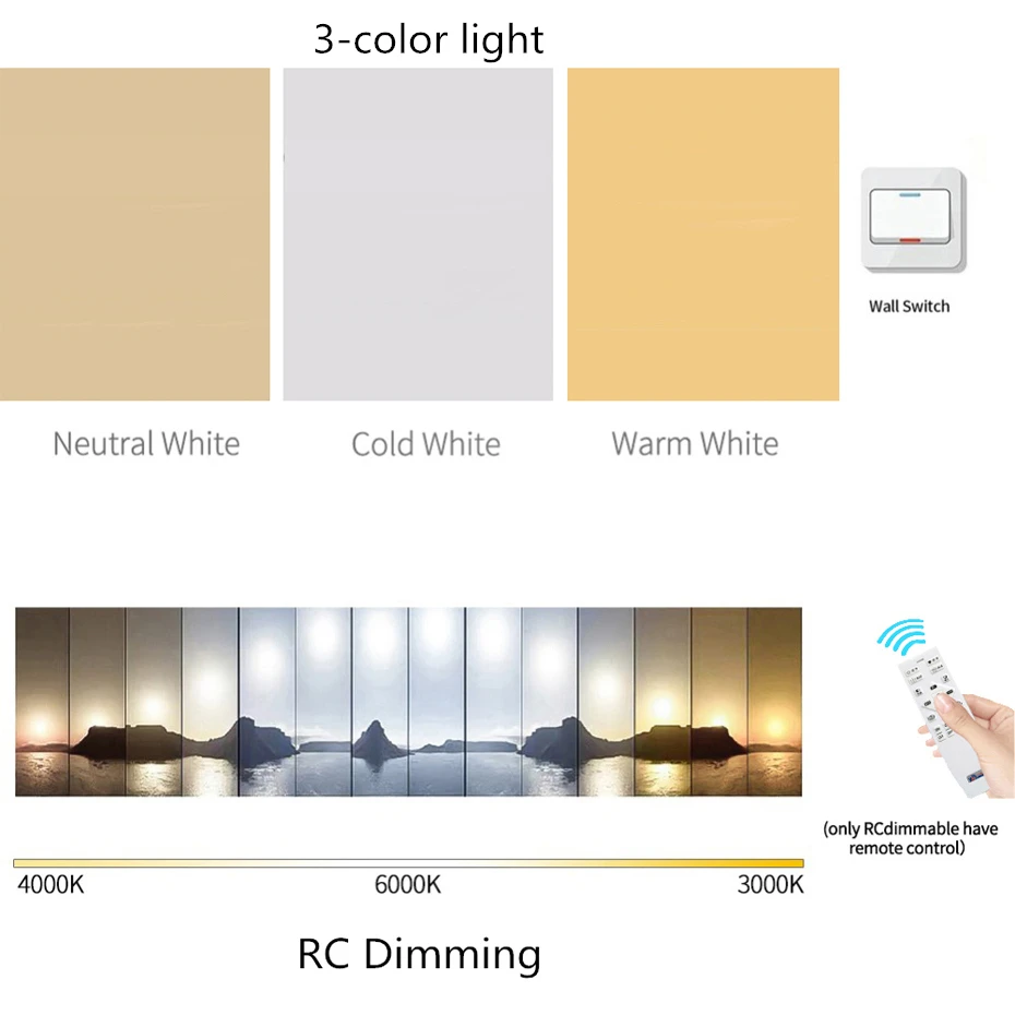  Modern Square LED Ceiling Lights Creative Solid wood Colorful Ceiling lamp for living room kids roo - 32953605473