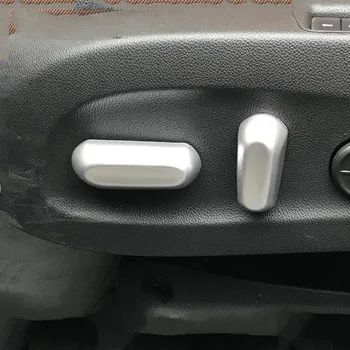

For Buick Regal 2017 4PCS Matte Silver ABS Chrome Car Seat Control Adjustment Switch Button Cover Trim Car Styling Accessories
