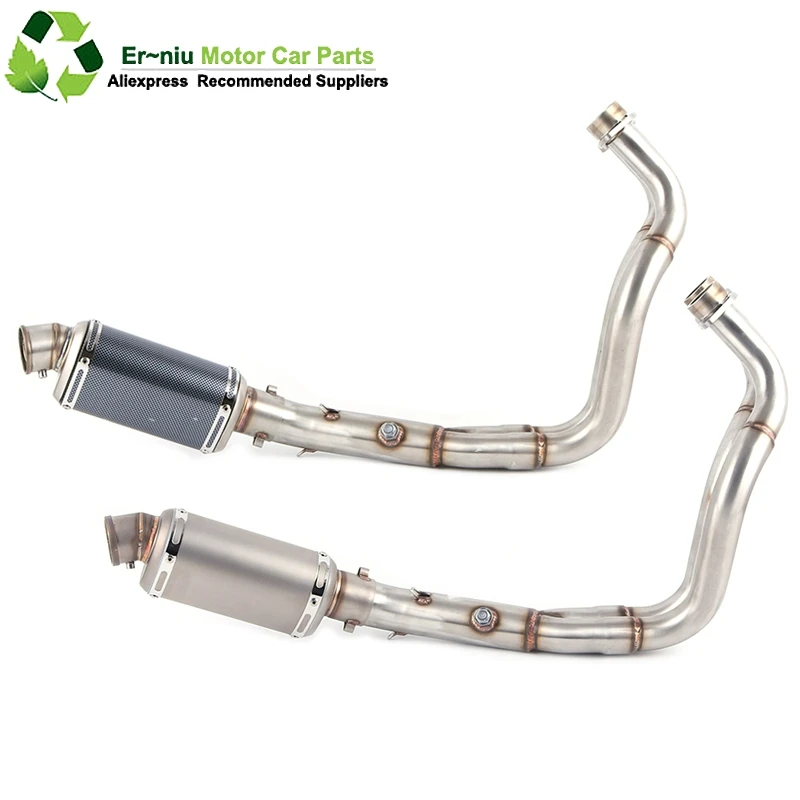 

MT07 FZ07 motorcycle Exhaust Full system FOR Yamaha MT-07 FZ-07 Tracer 2014-2017 with Muffler XSR700 2016-2017