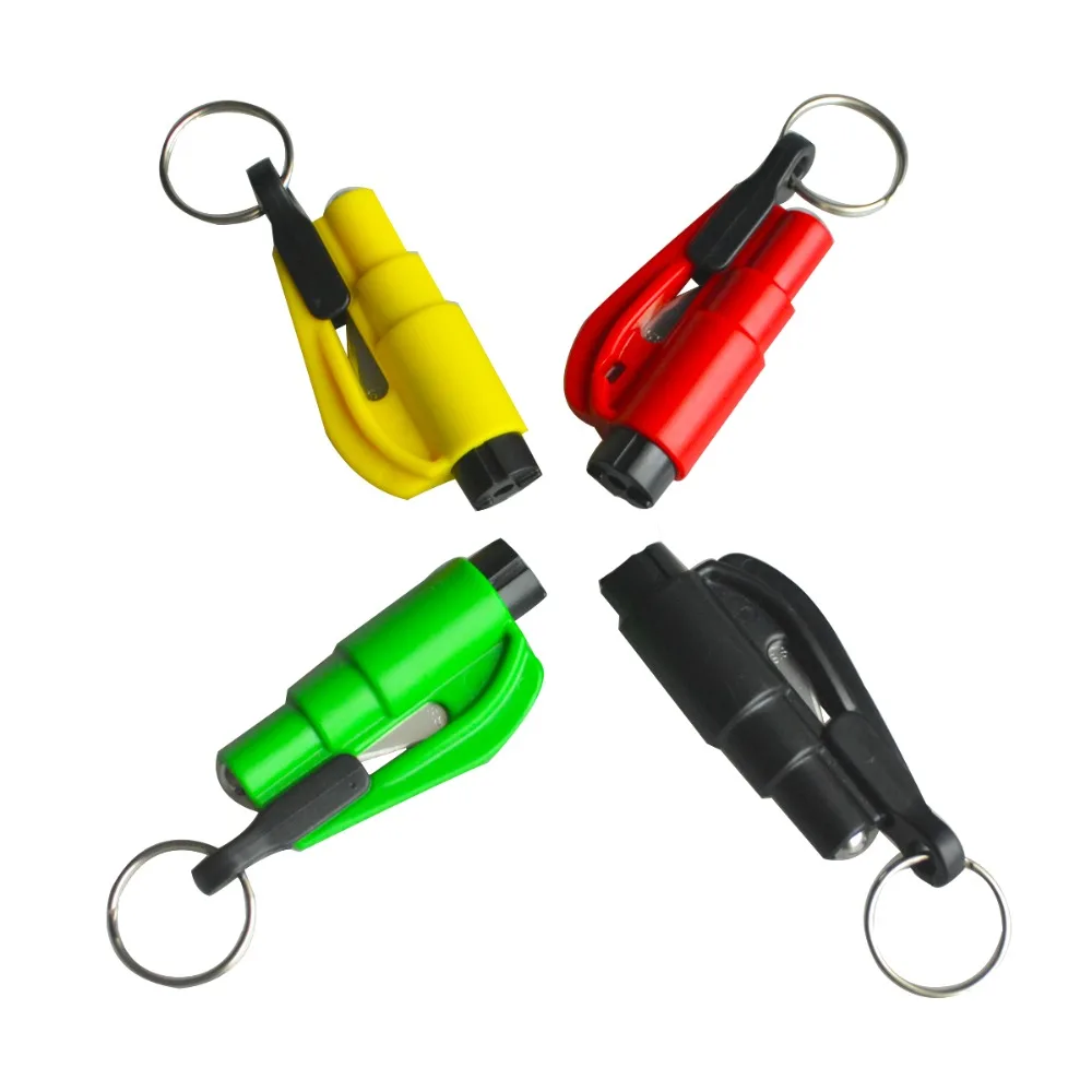 5 Pcs Car Escape Rescue Tool Keychain Window Glass Breaker and Seatbelt Cutterin Braces