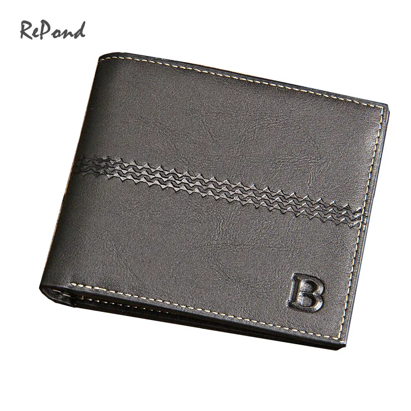 

Top Quality Luxury Leather Solid Wallet Hot Fashion Brand Card Money Clips Holder Male Portable Cash Purse Carteiras Masculina