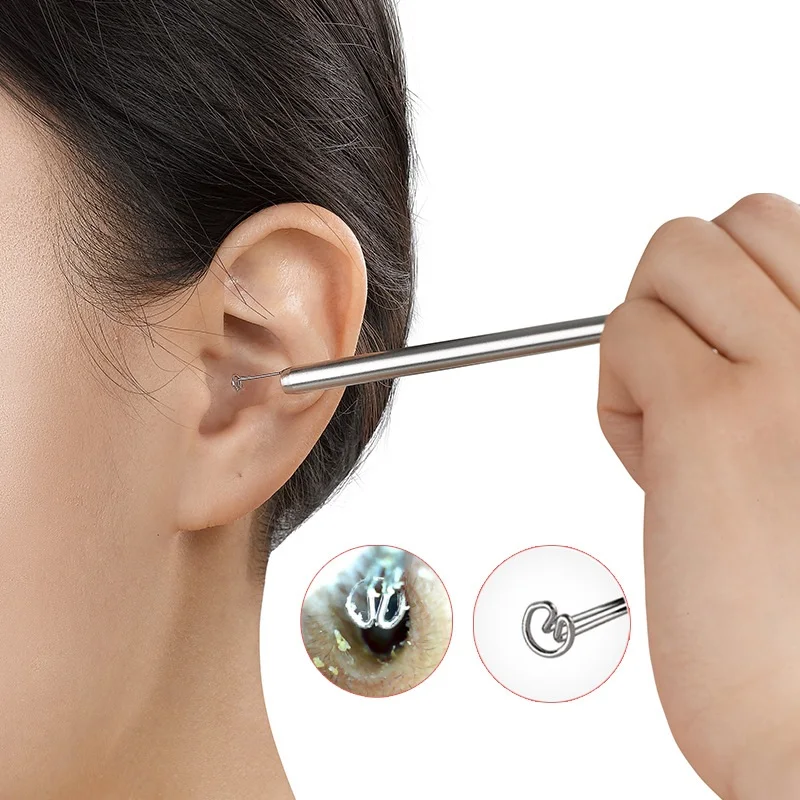 Digital Video Ear Pick Lighted Ear Curette Earwax Removal Otoscope