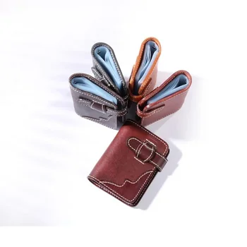 

Genuine Leather Business Card Holder Card Multi-function Bank Cards Holder Zipper Business Card Wallet Change Big Wholesale
