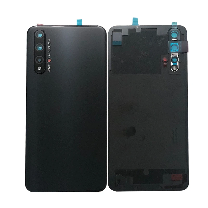 Axisinternational для 6,2" huawei Honor 20 Стекло задняя Батарея крышка Чехол задний Корпус+ Стекло объектив+ Камера рамка+ вспышка+ 3 М Стикеры