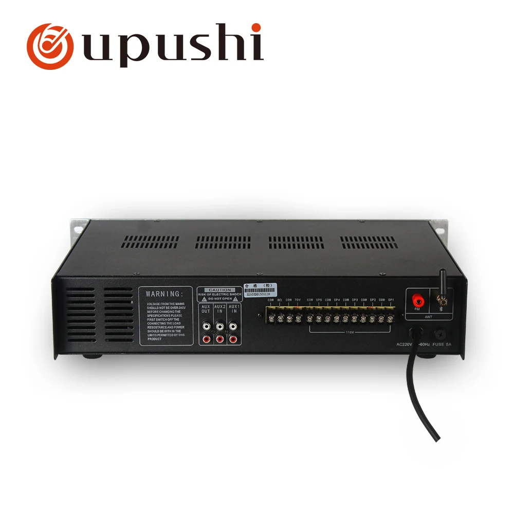 Oupushi bluetooth домашний усилитель 60 Вт, 120 Вт, 180 Вт, 240 Вт, 360 Вт, 500 Вт pa Усилитель 5 зон usb аудио усилитель с sd-картой, fm
