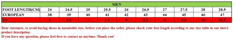 men sports size