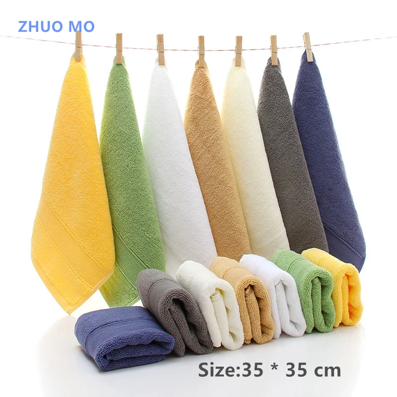 

5Pcs/lot 33*35cm Towels 100%Cotton Kitchen Towel Hand Hair Face Bathroom Soft Table Napkins Absorbent Tea Towel