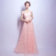 Angel Wedding Dress Marriage Bride Bridal Gown Vestido De Noiva Petals pink lace 2017 2561