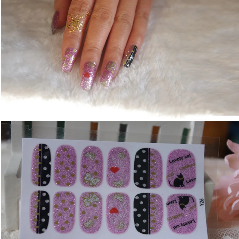 Full Nail WRAPS Art adhesive Sticker False Nails Foil decals Manicure